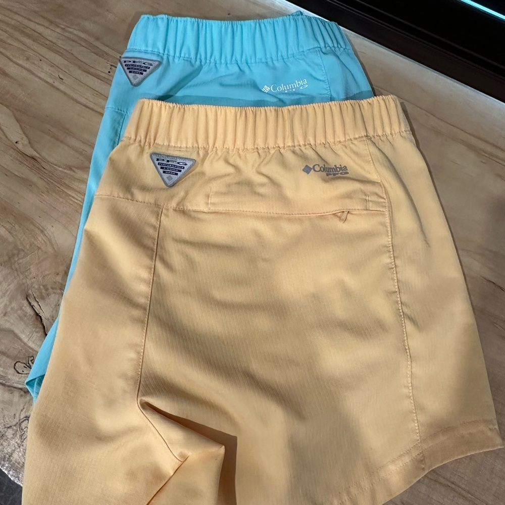 Columbia Orange and Blue Shorts (2)